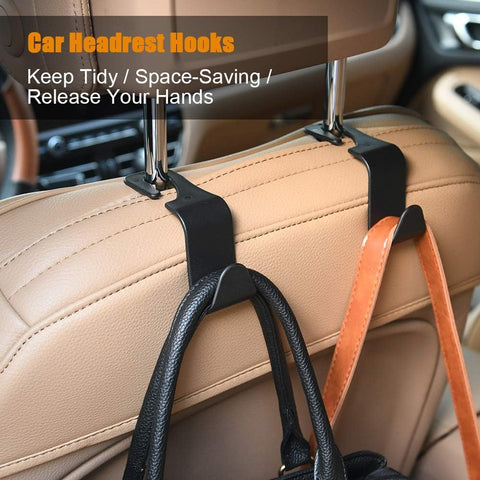 URAQT Car Storage Hooks 6 Pack Back Seat Headrest Hanger