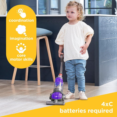 Casdon Dyson Ball Toy Vacuum Cleaner – Realistic Mini Dyson Replica with Twist & Turn Action for Kids Aged 3+, Purple