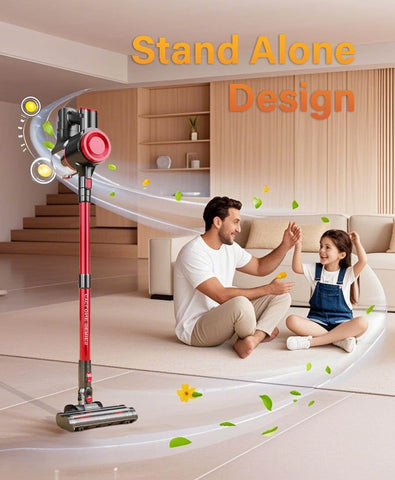 OLAYMEY 7-in-1 Cordless Stick Vacuum Cleaner, 45KPA Powerful Suction, 50Mins Runtime, Lightweight Handheld for Pet Hair & Carpets