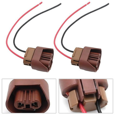 2Pcs Headlight Bulb Socket Repair Connectors Adapter Plug Wiring Harness Replacement for Toyota Auris Prewired Connectors Replaces Cable Length 15cm