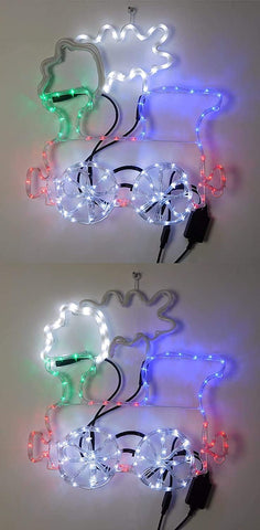 Christmas Concepts Multi-Coloured LED Rope Light Train – Flashing & Smoke