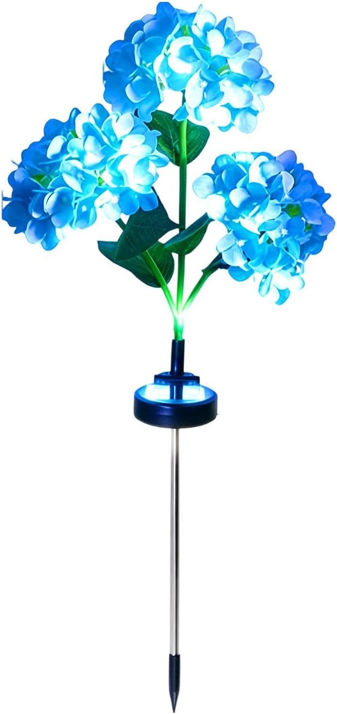 Solar Garden Lights Hydrangea Waterproof Pathway Lighting