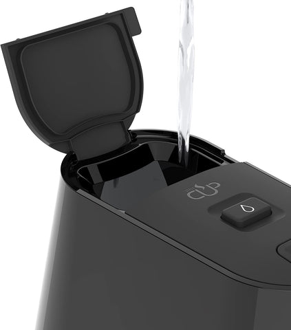 HotCup 1.7L Instant Hot Water Dispenser – 3KW Fast Boil | Pre-Set Cup Fill & Stop Button | Energy Efficient – Gloss Black