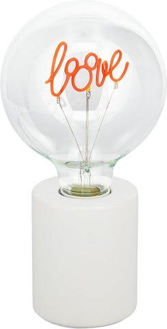 Paladone Disney Mickey Mouse Decorative LED Neon Bulb Lamp - E27 Glass Lightbulb, Officially Licensed Collectible Gift, Fun Light for Bedrooms & Homes, Red