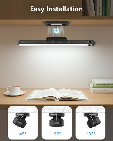 Ferswe 3W Rechargeable Wardrobe Lights with Motion Sensor – Magnetic Under Cabinet LED Light Bar with 3 Colour Modes & Dimming - Light Up the Forgotten Corners of Your Home