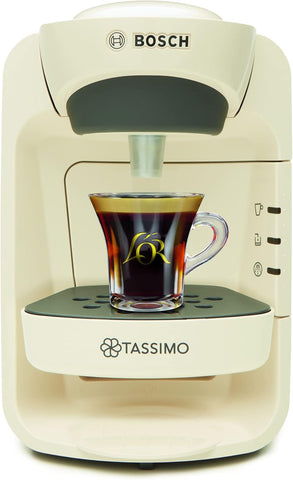 Tassimo by Bosch Suny 'Special Edition' Espresso Coffee Machine 1300W 0.8L Cream