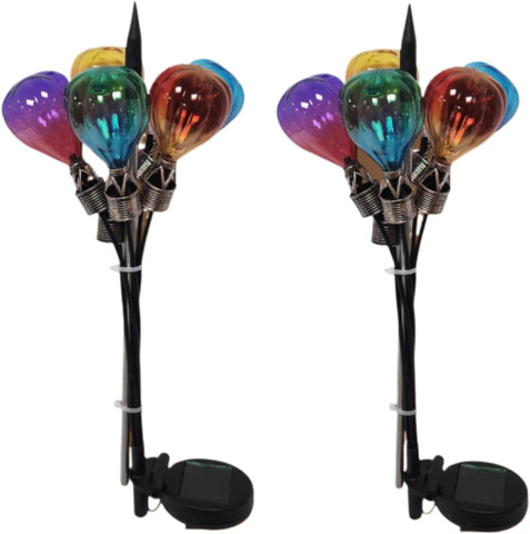 Solar Balloon Garden Stake Light – Outdoor Decorative LED Pathway Lamp, Colour Changing Balloon Style, Automatic Night Lighting, Lawn Patio Yard Decor (2)