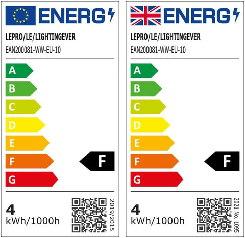 GU10 LED Bulbs 4.5W Warm White 2700K 345lm Pack of 10
