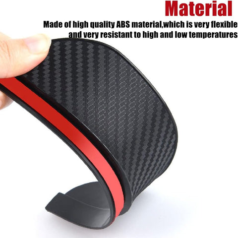 Car Side Wing Mirror Rain Protector Cover – Smoke Carbon Fiber