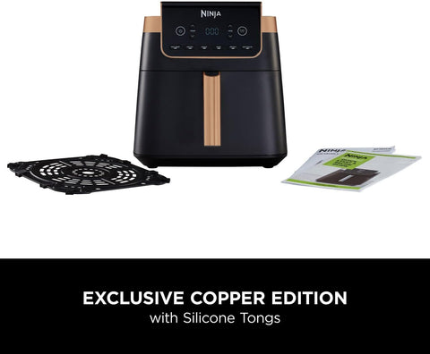 Air Fryer MAX PRO 6.2L – Family Size Digital Air Fryer with Non-Stick Drawer, Bake, Roast, Fry, Dishwasher Safe – Black & Copper