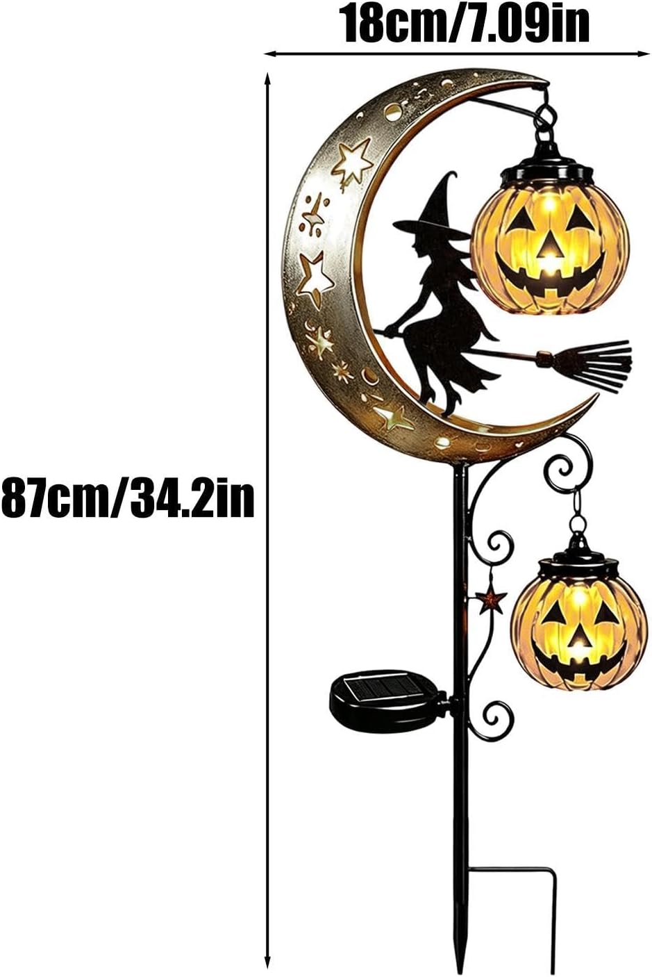 Halloween Solar Stake Lights Outdoor Holiday Waterproof Pathway Lighting