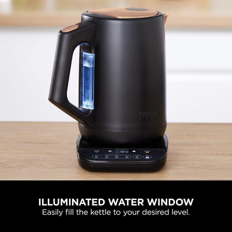 Perfect Temperature Kettle 1.7L – LED Display, Rapid Boil, Temperature Control & Keep Warm – Black & Copper