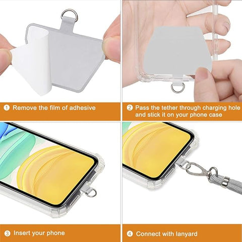 COCASES 150cm Adjustable Crossbody Phone Lanyard Strap