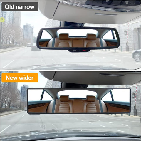 URAQT Universal Anti Glare Rear View Mirror 310x85mm