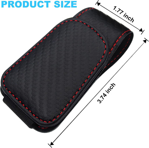 Magnetic Leather Car Visor Sunglasses Holder – Universal Fit