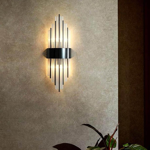 Modern LED Crystal Sconce Wall Light – Alpha Lights – UK


