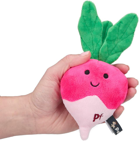 Plush Radish Dog Toy with Squeaker