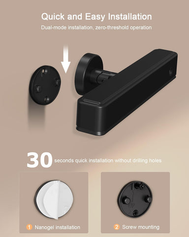 Stick on LED Rechargeable Black Wall Lights Indoor with 6000mAh Battery Operated, Wireless Wall Sconces with 3 Color Modes 360° Rotate Dimmable, Battery Wall Lamp with Touch & Remote for Bedroom Living Room