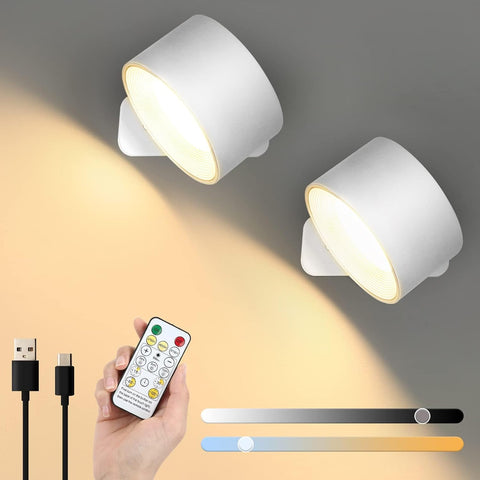 Minimalist circular LED wall lamp mounted on a white wall for a modern aesthetic