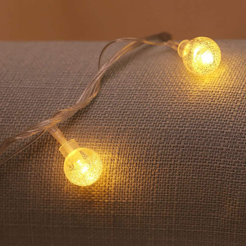 Zorela Globe Fairy Lights 15M/49ft 100 LED Warm White String Lights with Remote – USB or Battery Powered, 8 Lighting Modes, Timer, IP44 Indoor & Outdoor Decorative Lights