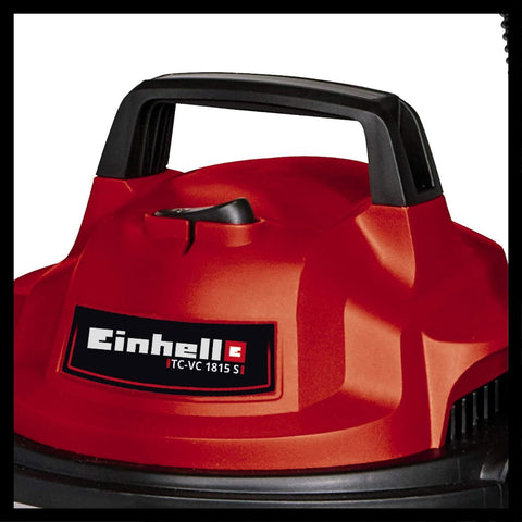 Einhell TC-VC 1815 S 1250W Wet & Dry Vacuum Cleaner – 15L Stainless Steel Tank, Blow Function, Car, Home & Workshop Use