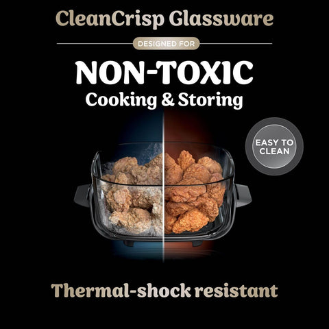CRISPi 3.8L Portable Air Fryer 4-in-1 | Air Fry, Roast, Keep Warm & Recrisp | Compact Space-Saving Design | 1700W | Stone