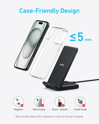 Anker PowerWave Stand Wireless Charger 10W Fast Charging