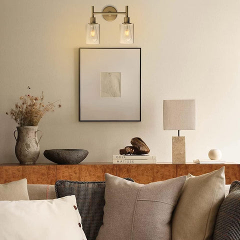 Phansthy Retro Dual Head Wall Light Antique Indoor Sconce E27