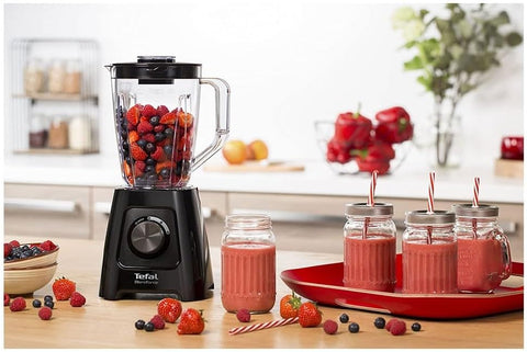 Blendforce II Blender 600W – 2L Jug (1.25L Capacity), 4 Stainless Steel Blades, 2 Speeds + Pulse, Ice Crush & Smoothie Maker – Black