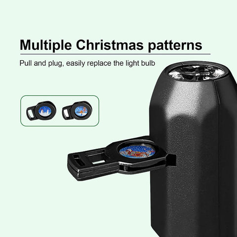 Plug and Play HD Christmas Projector with 24 Festive Scenes, 360° Adjustable USB LED Christmas Light for Indoor & Outdoor Christmas Decorations