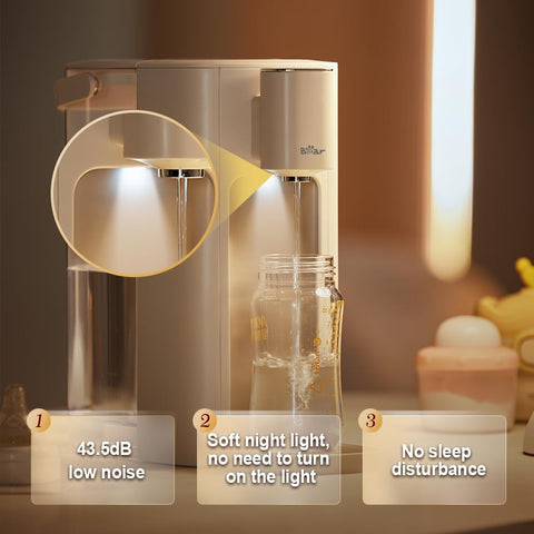 3L Instant Hot Water Dispenser – 6 Temp Settings (45–90°C), 5 Volume Options, Auto Clean, Child Lock, LED Night Light