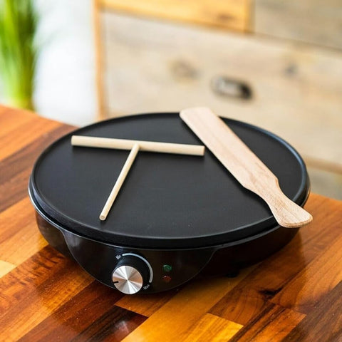Marco Paul 12" Non-Stick Electric Crepe & Pancake Maker 1000W – Adjustable Temperature