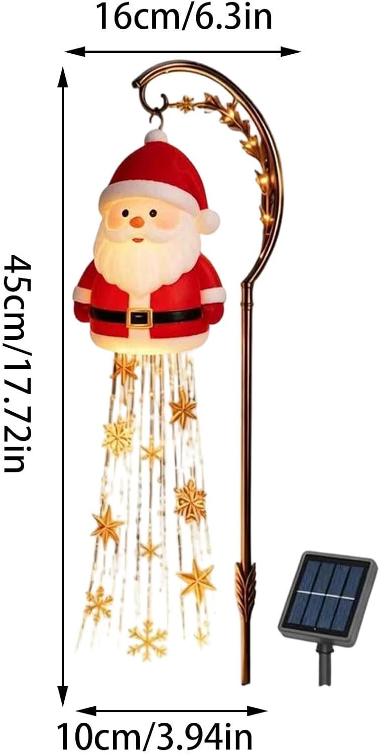 Christmas Solar Lights Outdoor Decorative LED Snowflake Stake Lamp