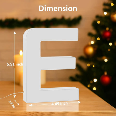 LED Letter E Colour Changing Night Light