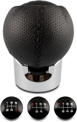 Sparco Lazio Chrome & Black Manual Gear Shift Knob – Universal Fit