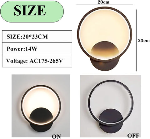 Wall-Mounted LED Light with Adjustable Brightness


