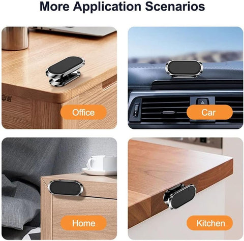 GRILLIN 360° Magnetic Car Phone Holder Dashboard Mount for iPhone Samsung Xiaomi Huawei (2 Pack)