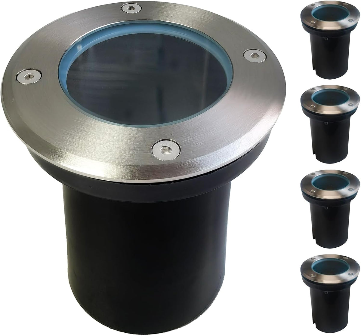 EBION Outdoor Ground Lights 4 Pack,IP67 Decking Buried Lights