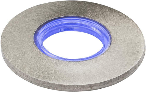Knightsbridge IP65 LED Blue Mini Ground Light with 3 Interchangeable Heads, Metal, 0.6 W, Silver