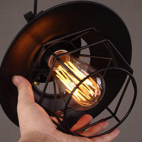 American Industrial Style Single Head E27 Chandelier White Round Wrought Iron Hanging Light Fixtures Macaron Industrial Pendant Lights Vintage Pendant Lamp Fixture Pendant Lighting For Kitchen Island