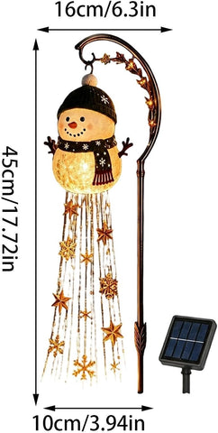 Christmas Solar Lights LED Snowflake Patio Stake Lamp