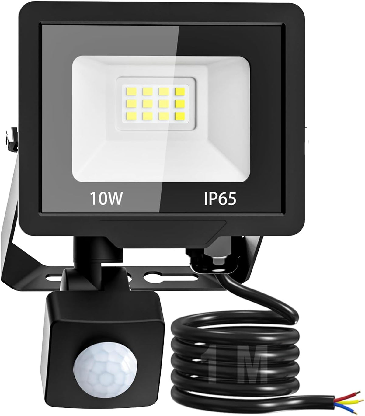 Security Lights Outdoor PIR Motion Sensor 10W LED Floodlight Waterproof for Garden Garage Patio
