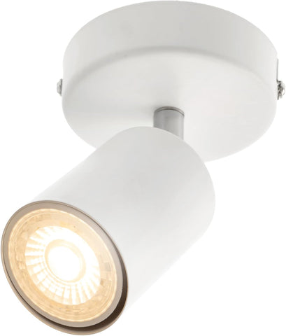 White ceiling light fixture on a white background