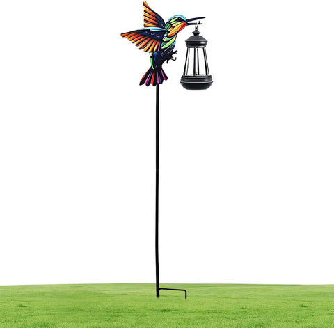 Solar Garden Lights Waterproof LED Metal Resin Lamp