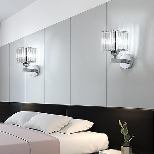 Buy LED Square Crystal Mounted Wall Light In UK - Shop Now!