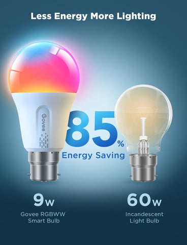 RGBWW Smart LED Bulb B22 9W 800LM WiFi