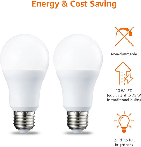 10.5W LED E27 Bulb Warm White 1055lm Non-Dimmable Pack of 2