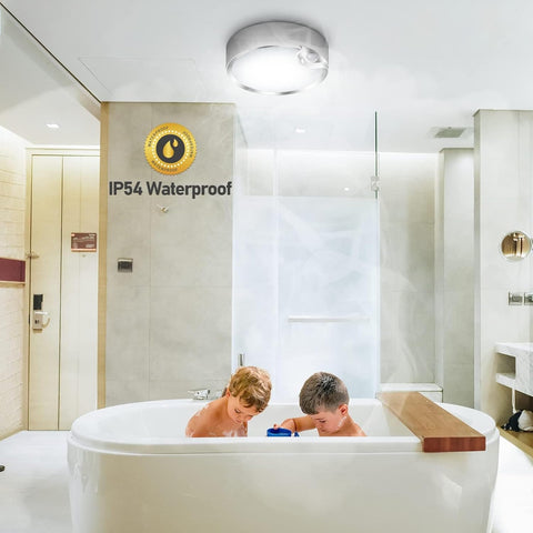 Motion Sensor Ceiling Light – Cool White LED – Wireless Battery Power