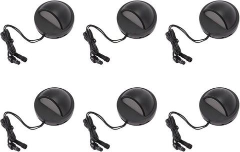 6 Pack Low Voltage LED Deck Lights, 2.5W IP67 Waterproof Landscape Lights, 12-36V AC/DC, 2700K Warm White Accent Lighting Landscape Step Railing Fence Light for Yard Patio Pathway