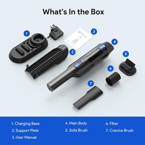 Cordless Handheld Vacuum Cleaner 20kPa